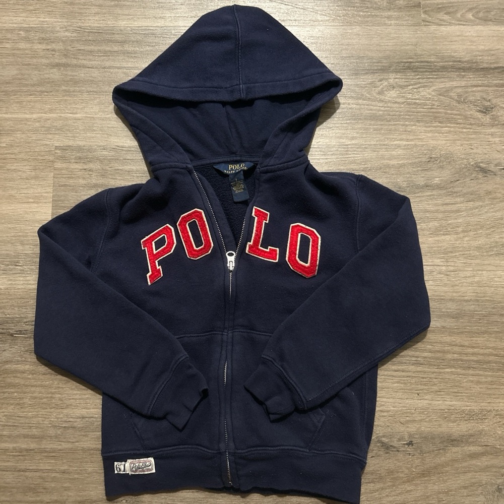 Polo by Ralph Lauren Kids Dark Blue Zip-Up Hoodie